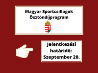 Magyar Sportcsillagok Ösztöndíjprogram 2021/2020. I. félév